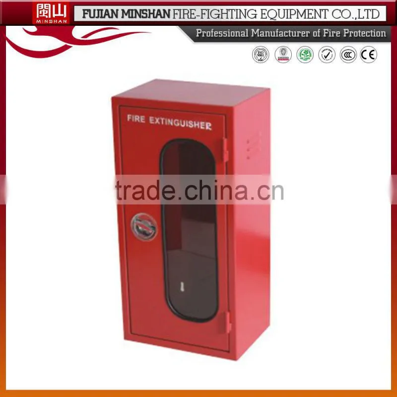 Red fire extinguisher box, rectangular box, fire extinguisher box glass