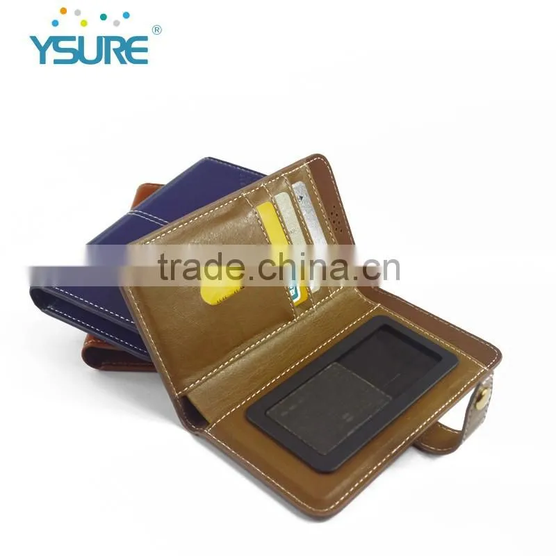 2016 New Products Colorful Style PU Leather Wallet Cases for Universal Mobile phone with many Card Slots