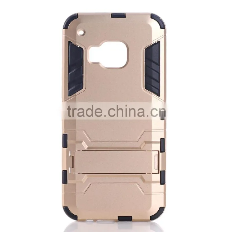 for HTC one M9 kickstand armor case