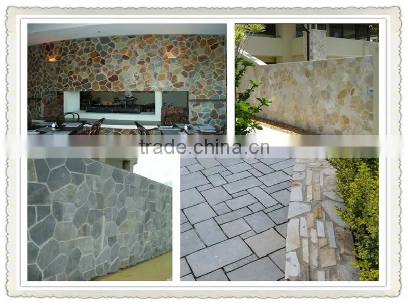 natural slate flagstones on mesh