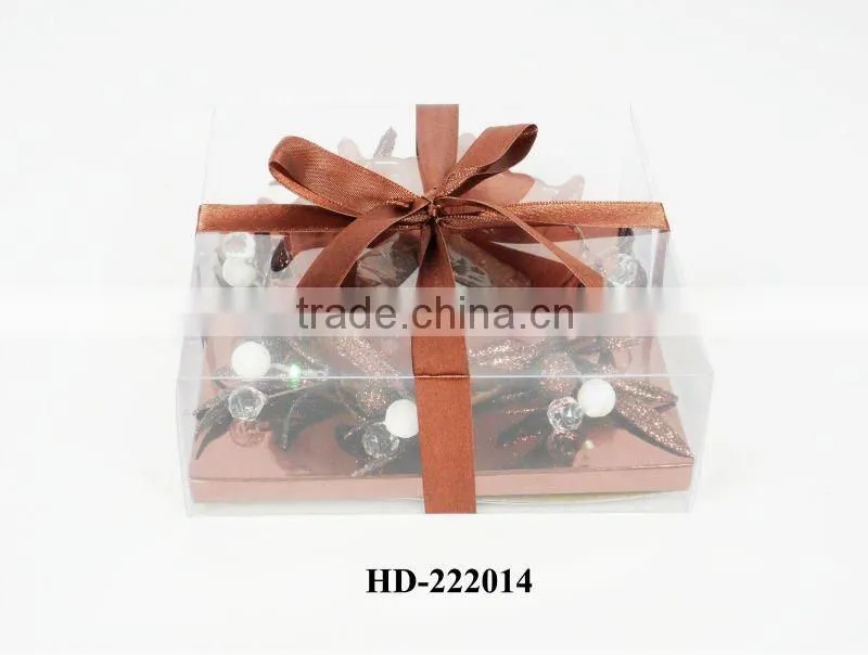 fashion flower shaped rings with tealight candle for gift