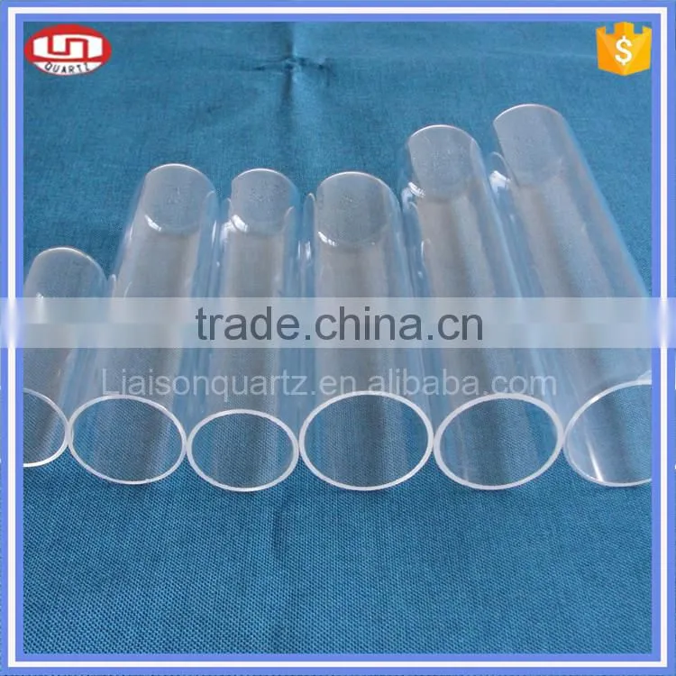 Heat resistant large diameter quartz glass tube heating element