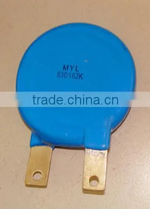 high voltage surge protector zinc metal oxide varistor surge arrestor surge absorber 53mm 53D162K surge protector movs