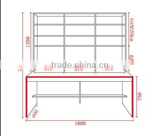 Double Studying Desk With Super Bookcase And Useful Drawer Cabinet
