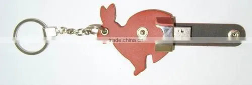 promotion gift leather usb flash drive