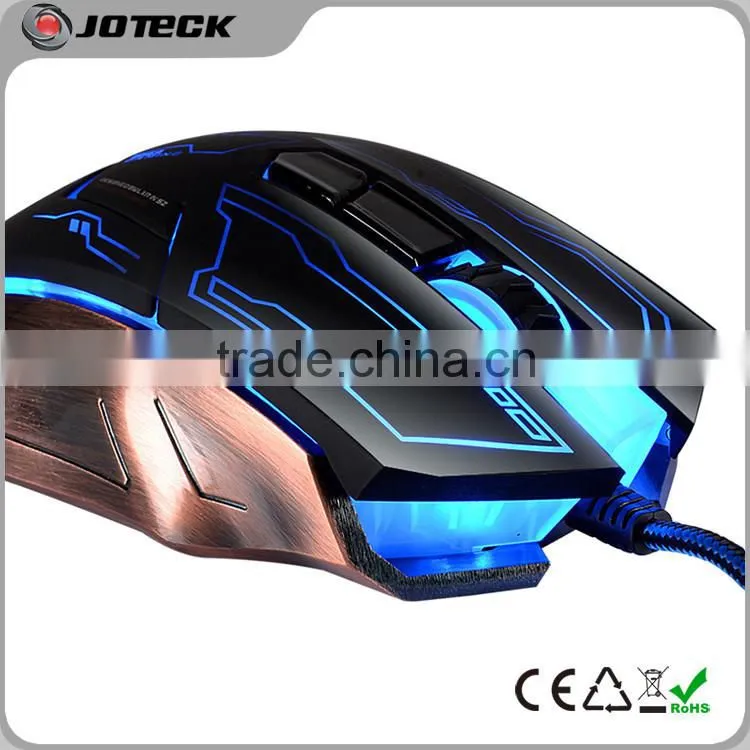 High speed 9d optical gaming mouse/latest metal frame laser computer mouse with AVAGO mouse sensor 9800