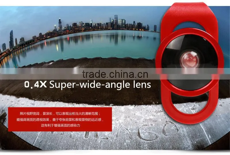 New Design zoom lens for mobile phone camera lens for 4 in 1 special effect