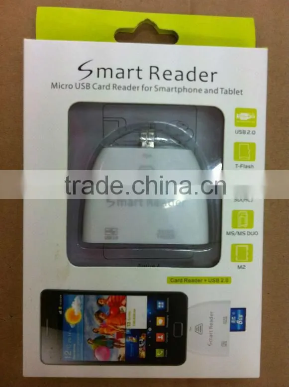 Multi-functional Micro USB2.0 OTG Connection Kit Card Reader For Samsung Galaxy Note3/Note2/Note/S4/S3