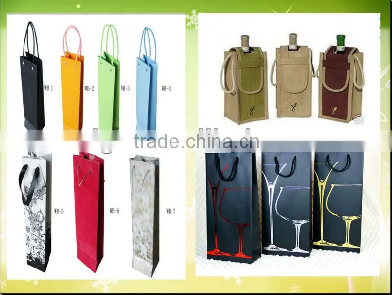 Eco-friendly wine bag/Gift wine bag/6 bottle wine bags with dividers