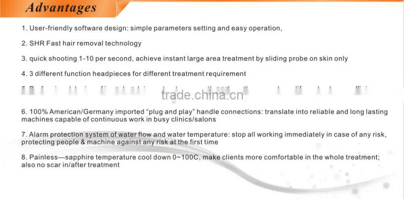 IPL ND YAG tattoo removal multifunctional machine JHR100