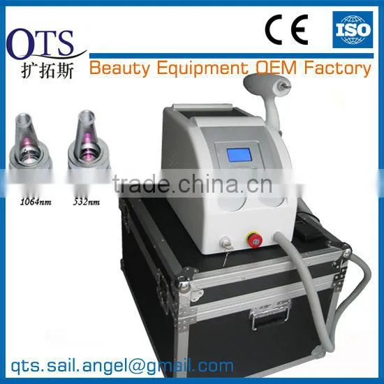 Q-Switched nd yag laser portable , super tattoo removal laser, pigement removal and skin rejuvenation laser machine