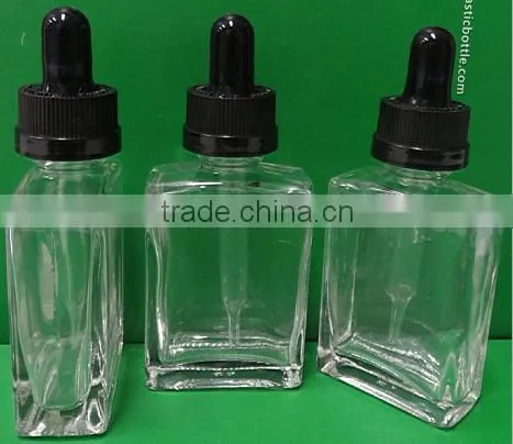 15ml,30ml,50ml e Liquid square glass dropper bottles