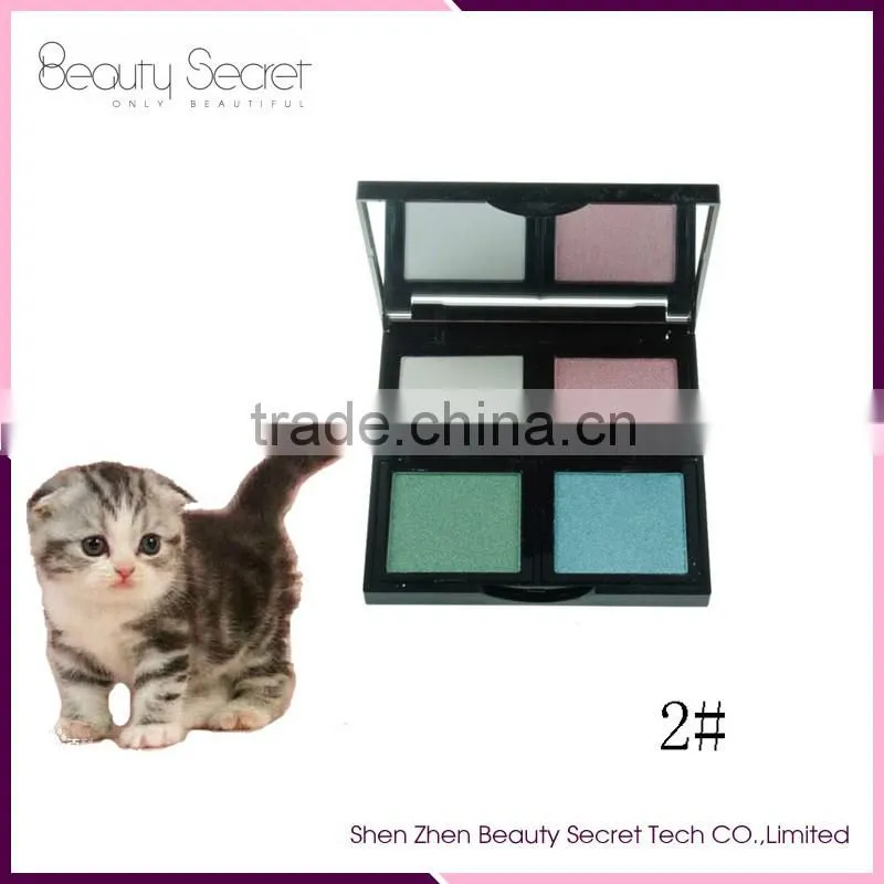 Multi-colored shimmer eyeshadow palette makeup romantic color eye shadow