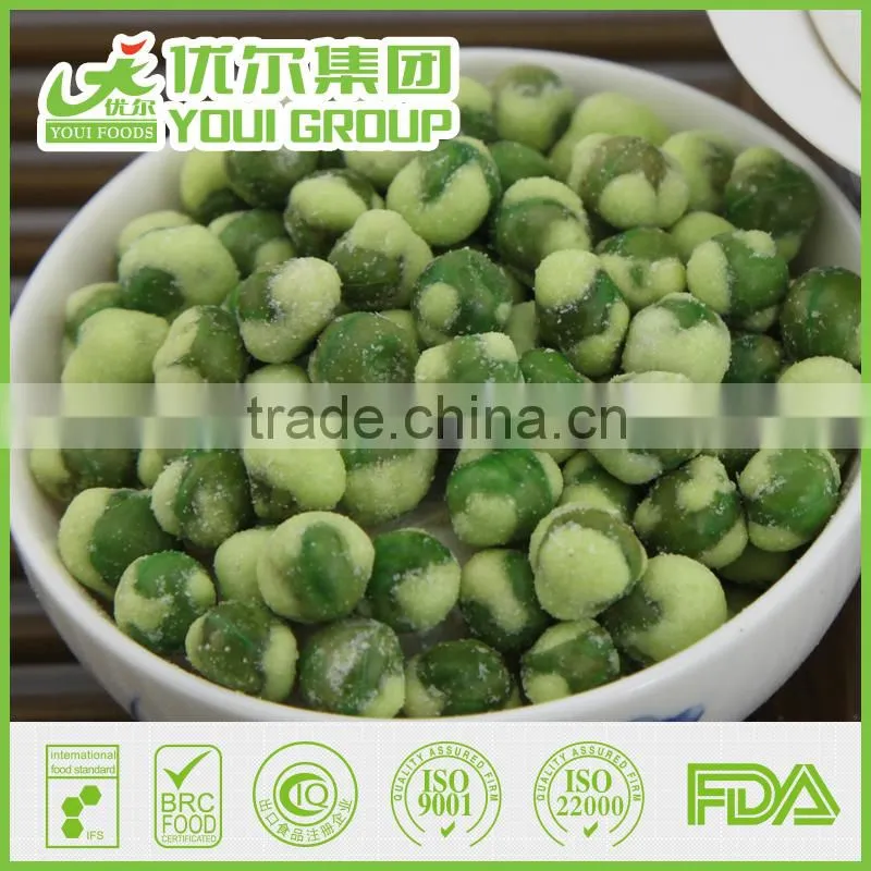 Bean snacks coated and flavored green peas manufacturer