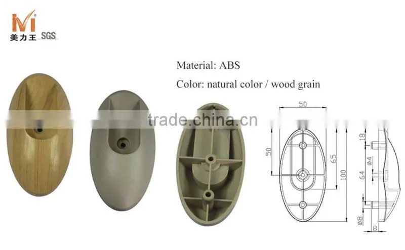 Other Furniture Hardware Type Wardrobe Tube Bracket Holder Plastic