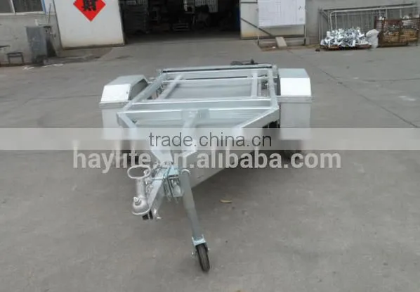 Single / double toilet trailer with galvanized hot dip