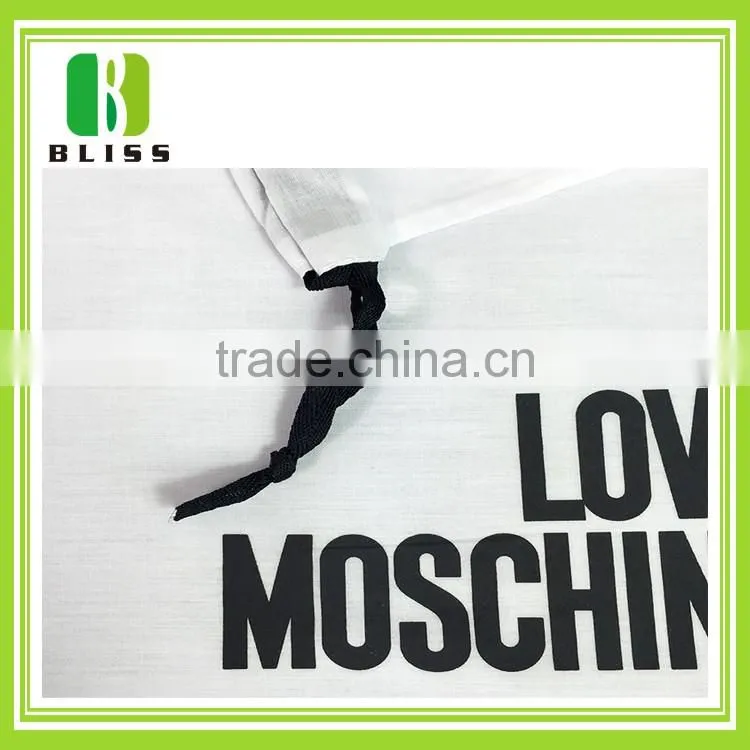 China manufacturer custom reusable promotional white cotton bag