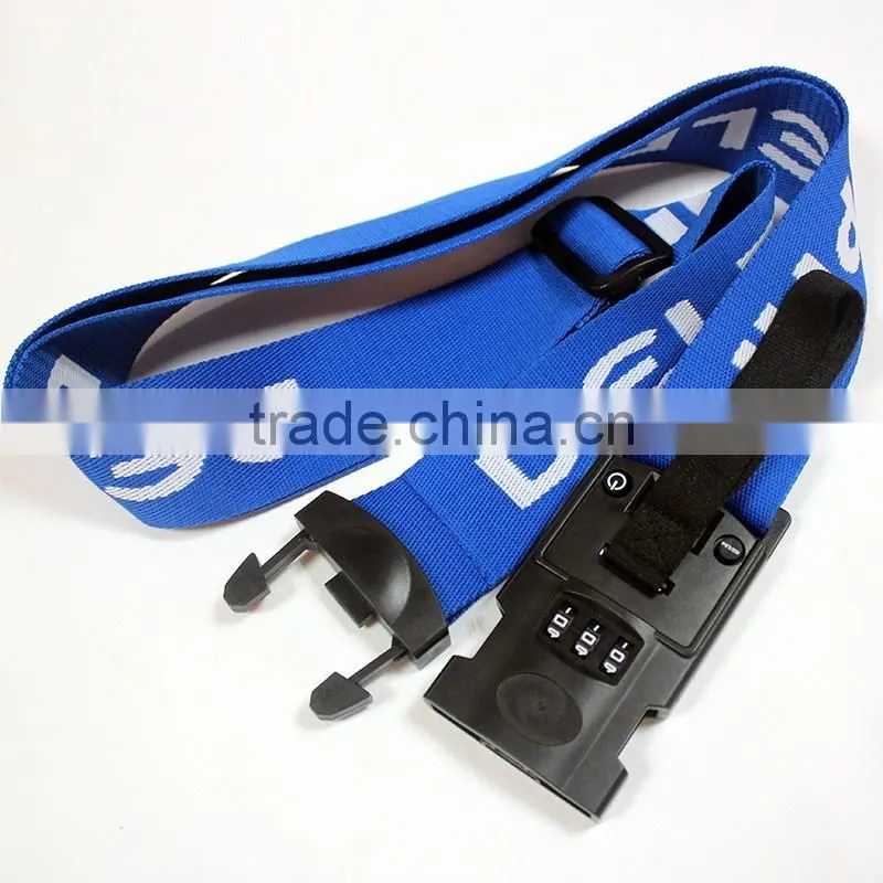Adjustable multicolor travel luggage belt
