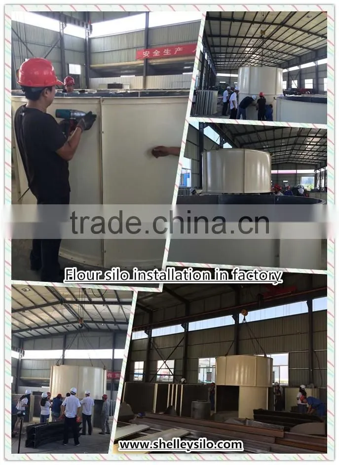 stainless maize flour storage silos food grain bins