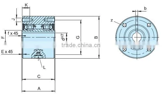 bearing supported HPI 300-700 sprag type freewheel clutch bearing used for Reducer