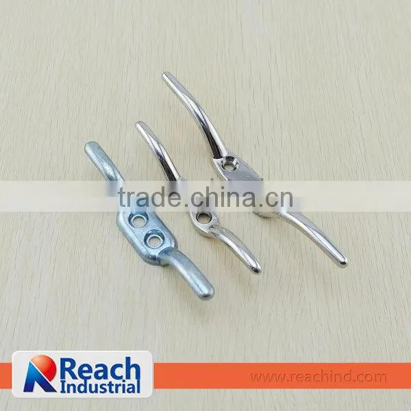 4 1/2" Nickel Plated Zinc Alloy Butterfly Cleat Rope Hook