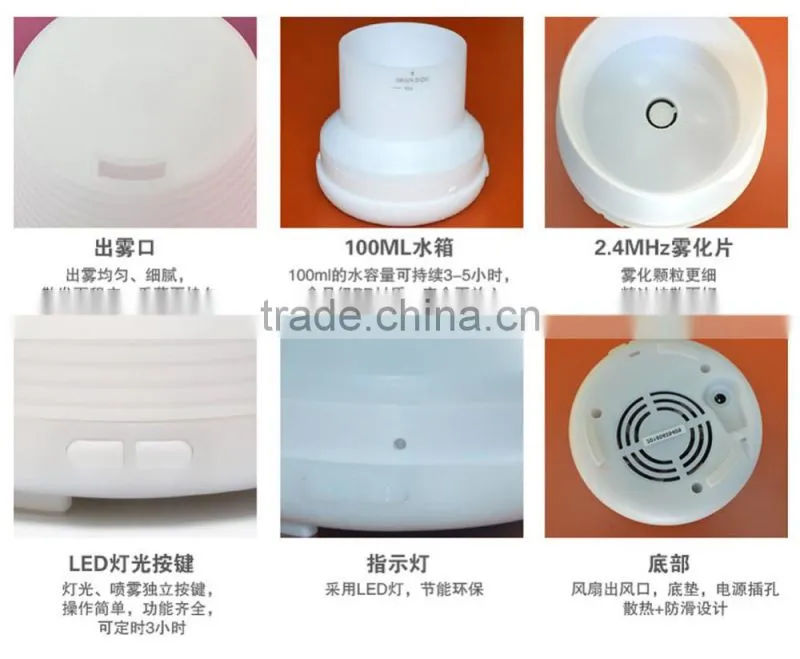 Newest Portable Mist Maker Aroma Essential Oil Diffuser Ultrasonic Aroma Humidifier For Car Home Office