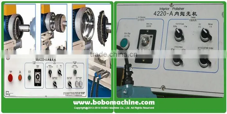 Mirror effect polishing machine for cookware utensil