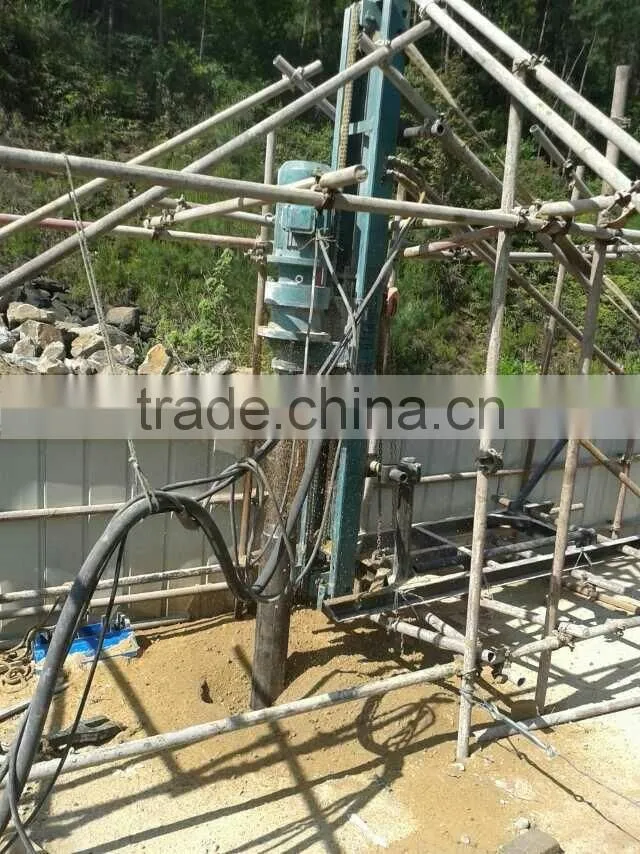 high efficiency and energy saving motor driven DTH air leg rock drill rig