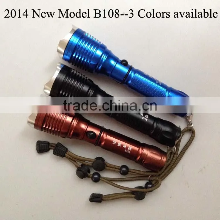 18650 battery LED flashlight rechargeable zoom flashlight led flashlight torch