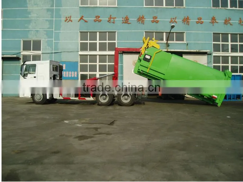 QINGZHUAN 25T SINOTRUK 6X4 hooklift truck garbage truck for sale (manufacturer)
