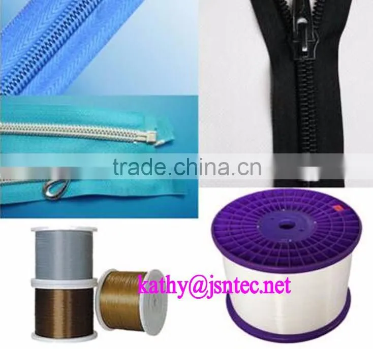 0.70mm 7# polyester monofilament for zipper teeth, High strength zipper monofilament, top quality monofilament for zipper