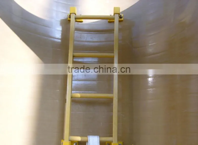 Safety polyester resin fiberglass agility ladder for Chemical Treatment