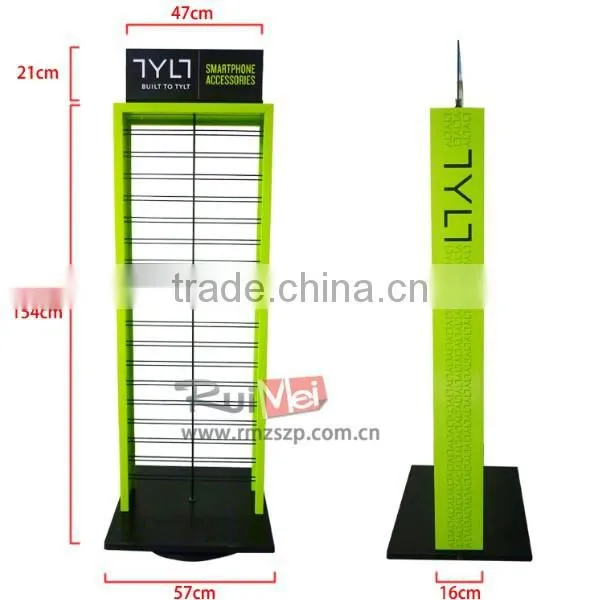 Metal cell phone accessory display rack