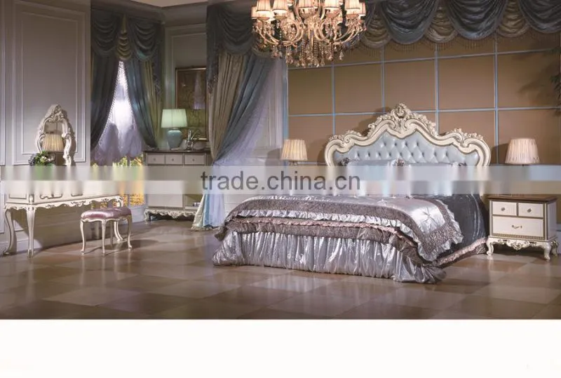 Bisini Luxury Bedroom Furniture, Luxury Solid Wood Bed Room Furniture Set