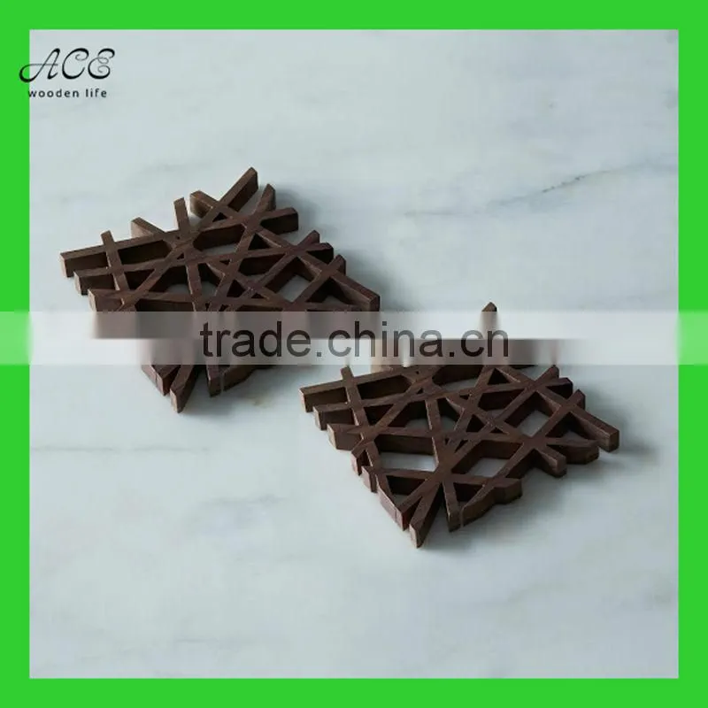Custom engraved wooden trivet Wooden hot pad Wooden kitchen hot pads