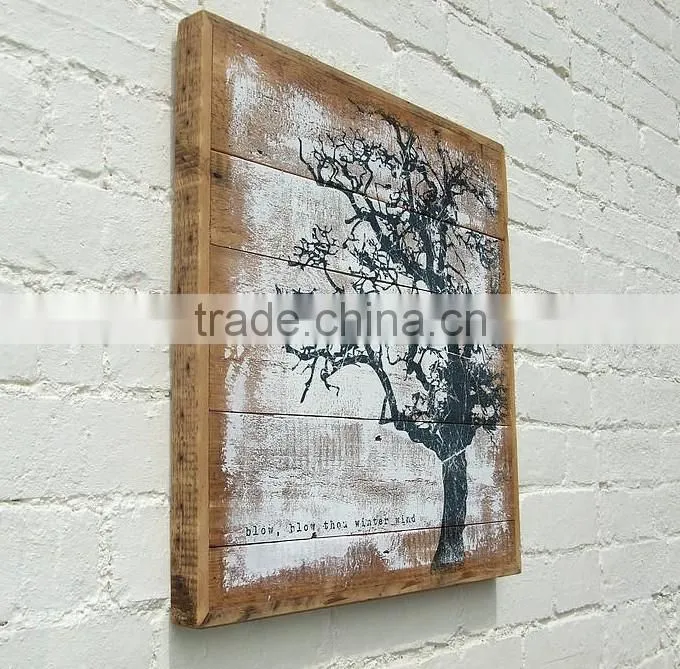 Personalized Wooden Painting MDF Sign for Bar UV printing on wood