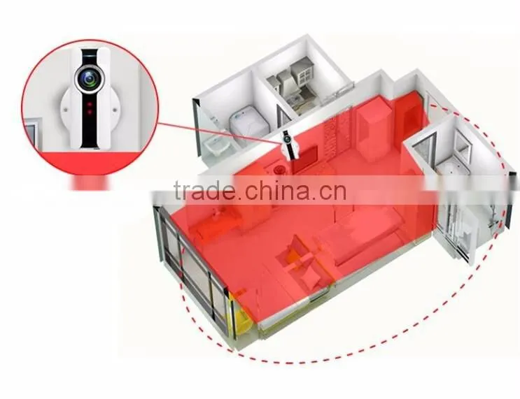 Panoramic Full View 180 Degree Electric Pan-Tilt New VR IP Wifi Camera, New Fisheye VR CCTV Camera For Sale