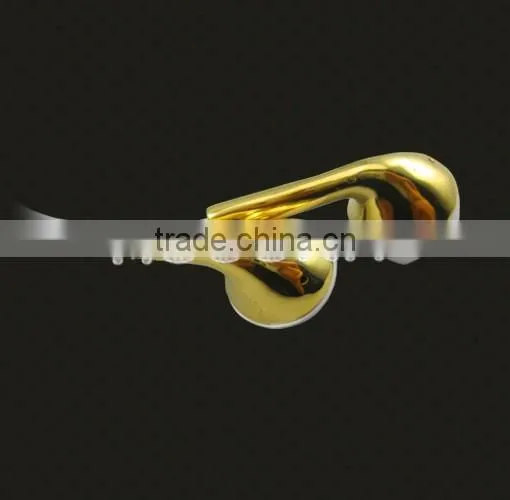 2017 China luxury gold plating custom headphones ,gold-plated earphone for iPhone 7