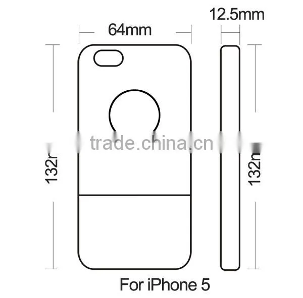 Sapele wood phone case, 100% natural wooden case, single bottom back cover for iphone 5C