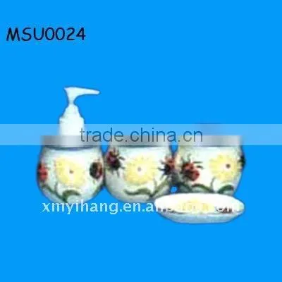 ceramic kids corn toothbrush stand