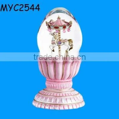 Collectible resin crafts musical carousel