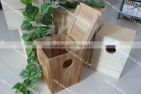 high quality bird house,solid and durable colorful wood craft bird cage