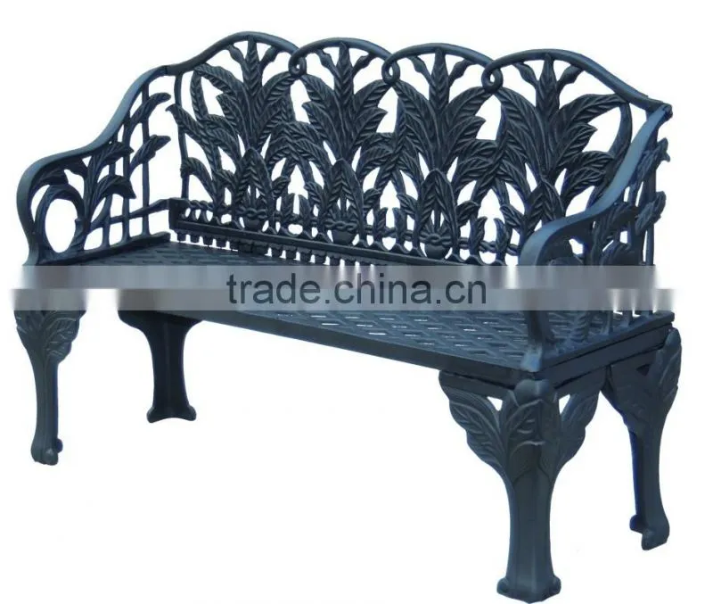 European Style Metal Outdoor Bench