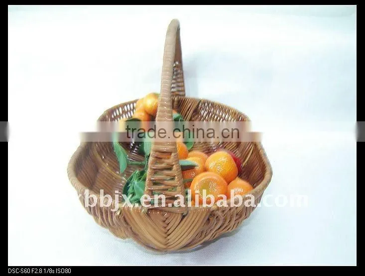 Egg shaped awn iron frame storage vegetable flower basket