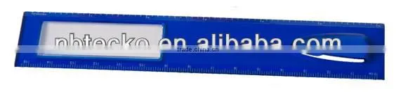 Unique plastic magnifier with ruler