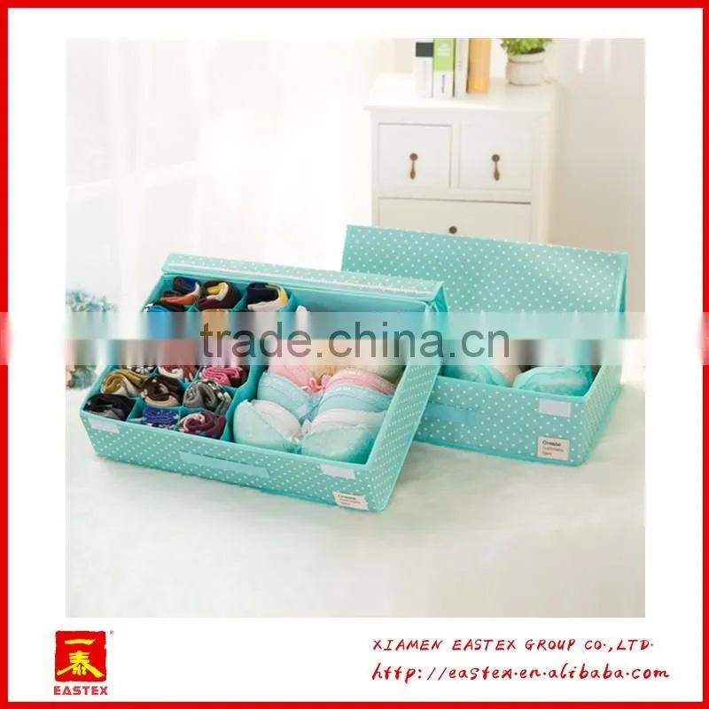 High quality peach skin 18 grid socks/bra/briefs storage Box