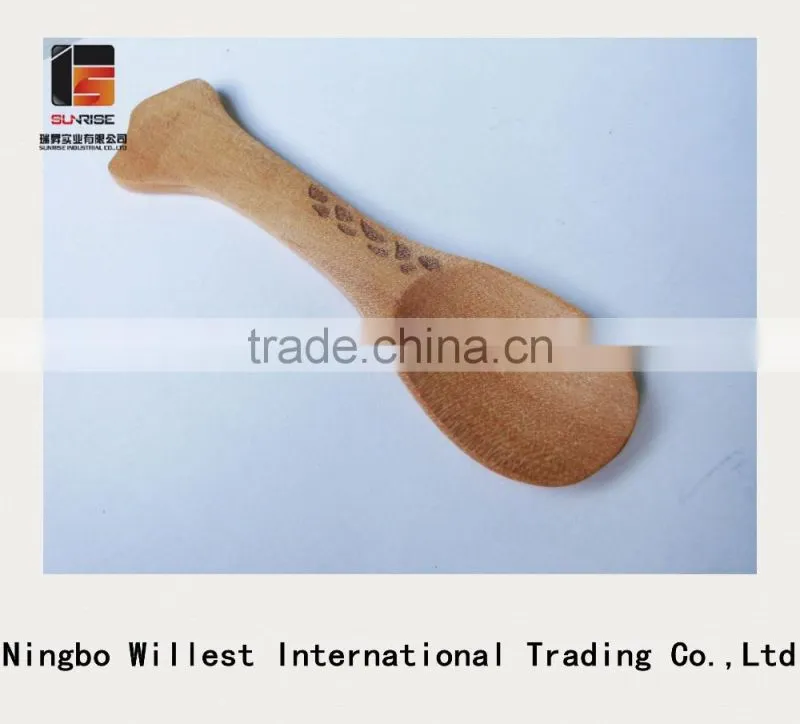 Profesional manufacture wooden lovely spoon, salt or spice kitchen spoons