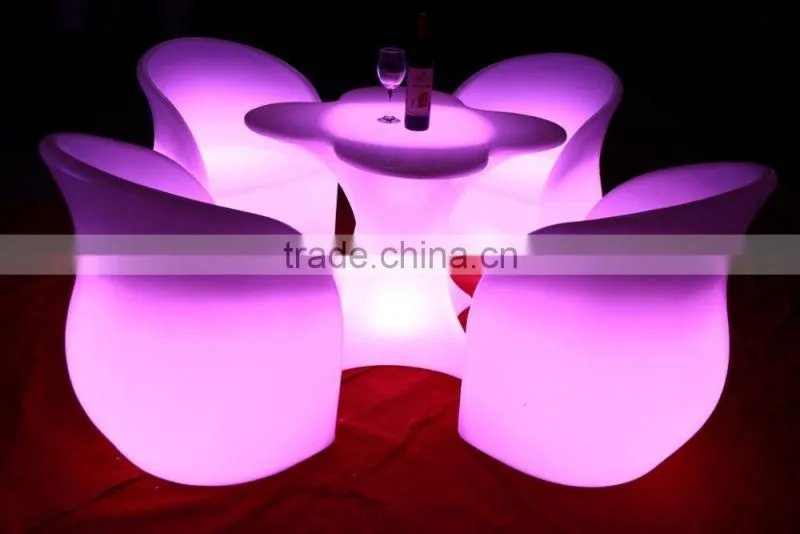 71CM high popular bar led furniture led table led chairs