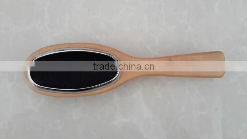 Antistatic double side wooden cloth brush