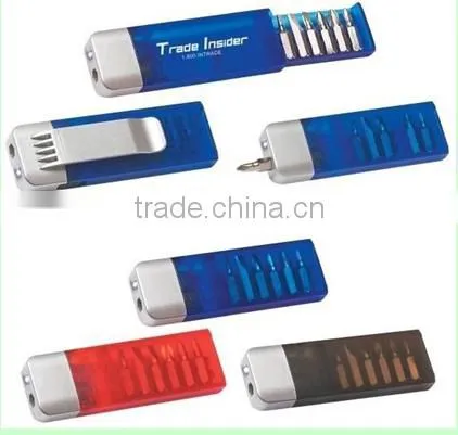6+1led bit screwdriver style kit pen flashlight